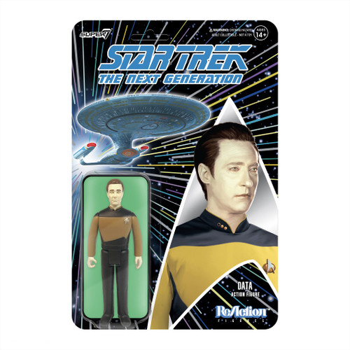 Super7 Star Trek: The Next Generation Data ReAction Figure 3.75"