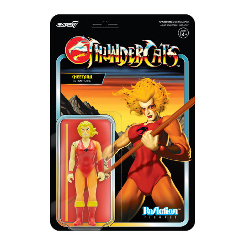 Super7 Thundercats Cheetara Toy Variant ReAction Figure 3.75"