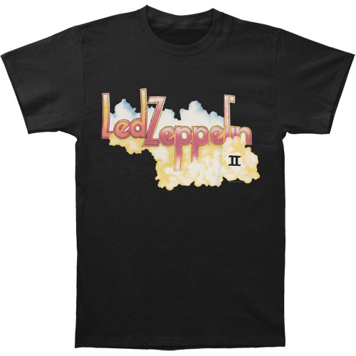 Led Zeppelin II Logo with Clouds Slim-Fit T-Shirt