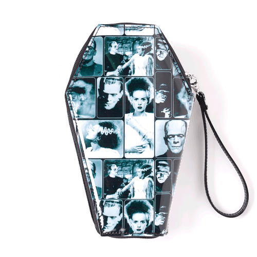 Rock Rebel Universal Monsters Retro Tile Bride and Frankenstein Coffin Wallet