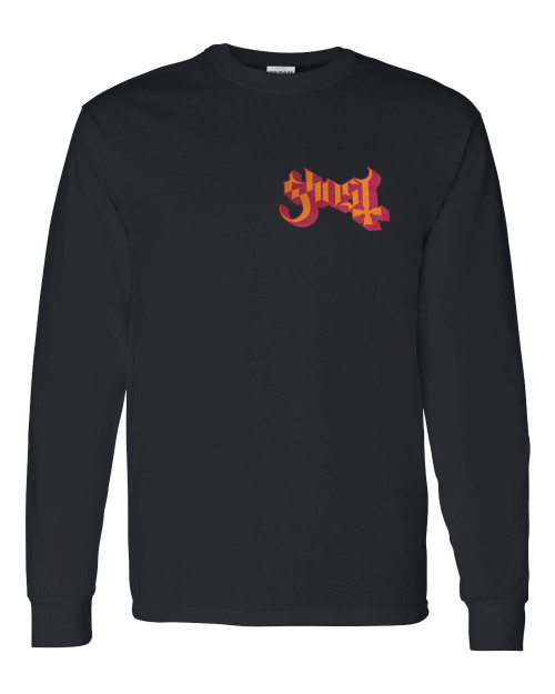 Ghost Charger Logo Long Sleeve T-Shirt Black