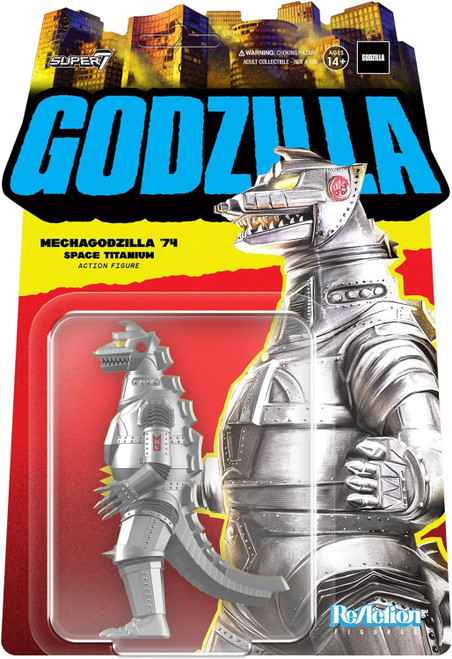 Super7 Godzilla Mechagodzilla '74 Space Titanium Toho ReAction Figure 3.75"