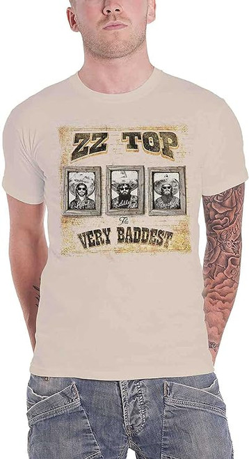 ZZ Top Very Baddest T-Shirt Sand