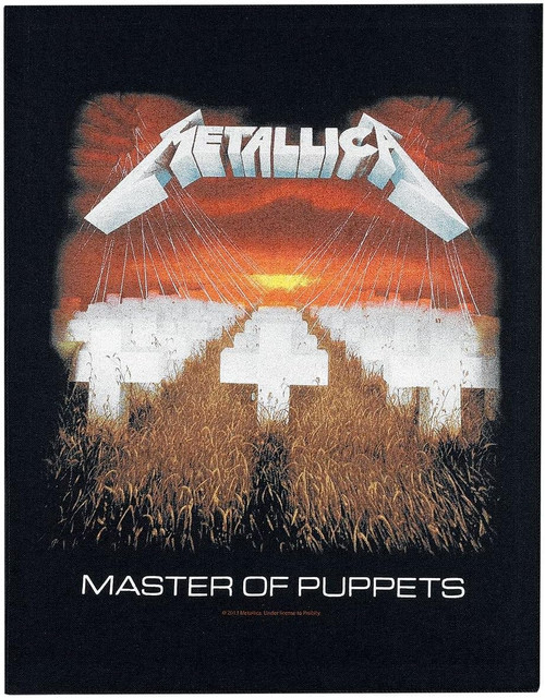 Metallica Master of Puppets Sew On Back Patch