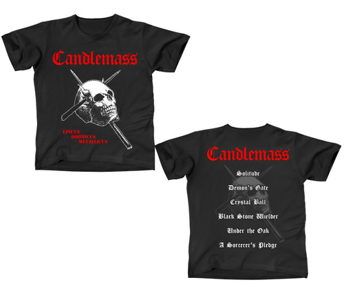 Candlemass Epicus Doomicus Metallicus T-Shirt Black