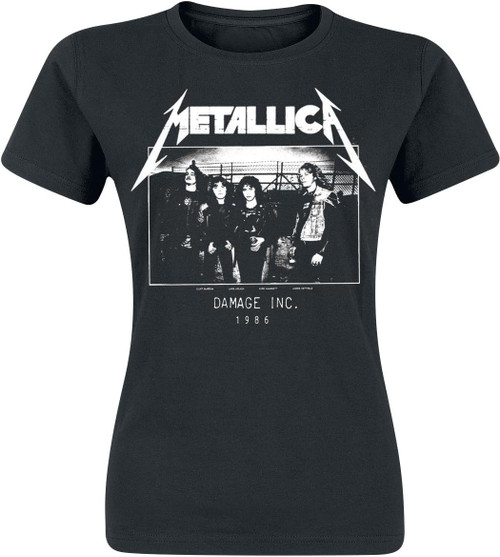 Metallica MOP Photo Damage Inc Tour Juniors T-Shirt Black