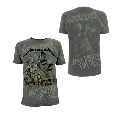 Metallica And Justice For All Album Cover T-Shirt White