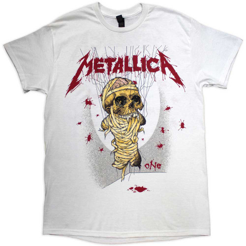 Metallica Men's One Landmine T-Shirt White