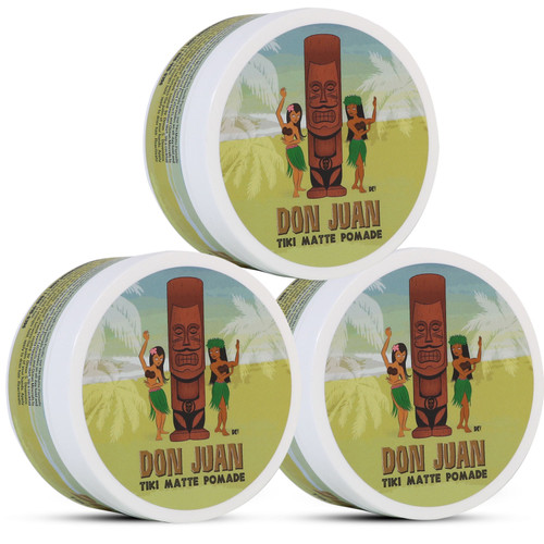 Don Juan Tiki Matte Pomade 4oz Pack of 3