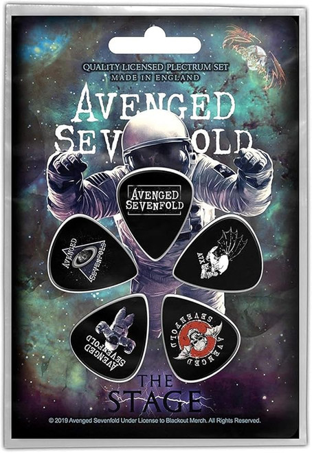 Avenged Sevenfold The Stage Heavy Gauge 1mm Guitar Pick Pack Multicolor