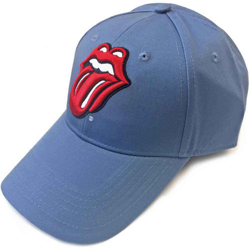The Rolling Stones Classic Tongue Baseball Hat Blue