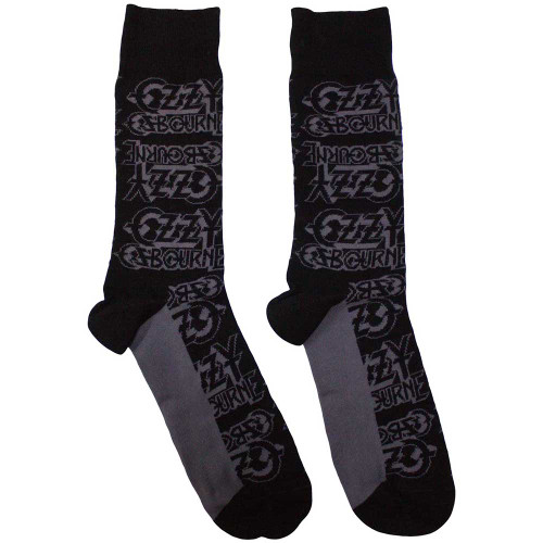 Ozzy Osbourne Repeat Logo Ankle Socks Black