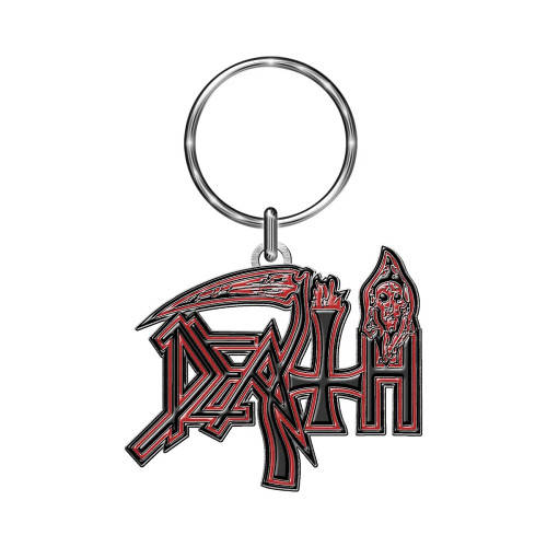 Death Human Logo Keychain Red