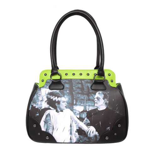 Rock Rebel Bride Of Frankenstein We Belong Dead Handbag