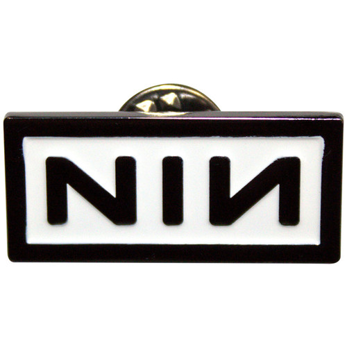 Nine Inch Nails Band Logo Pin Button Badge Black