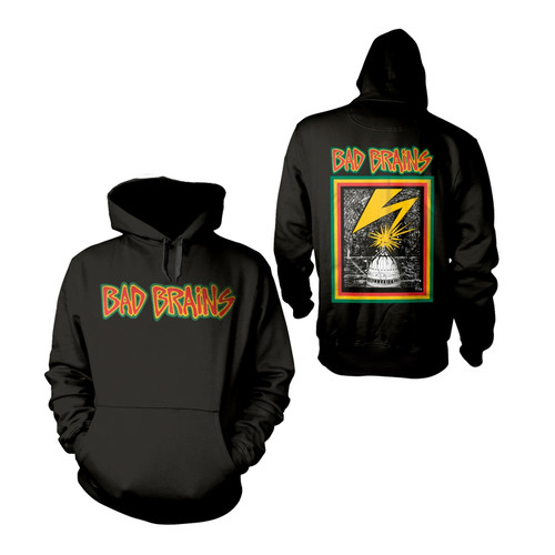 Bad Brains Capitol Logo Zip Up Hoodie Black - Merch2rock