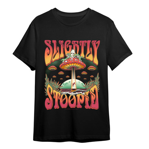 Slightly Stoopid Shroom Alien T-Shirt Black - Merch2rock
