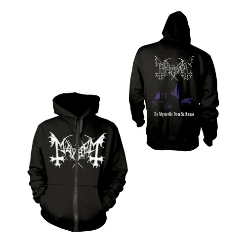 Mayhem Men's De Mysteriis Dom Sathanas Zip Up Hoodie Black