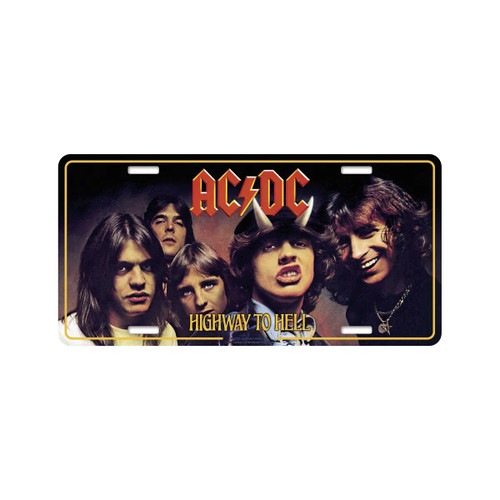 AC/DC Highway To Hell Decorative Aluminum License Plate