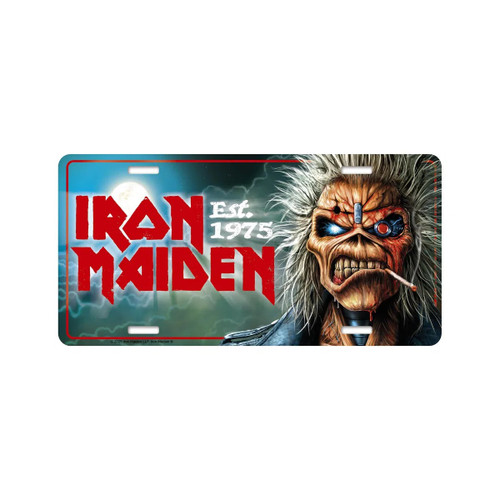 Iron Maiden Est 1975 Decorative Aluminum License Plate