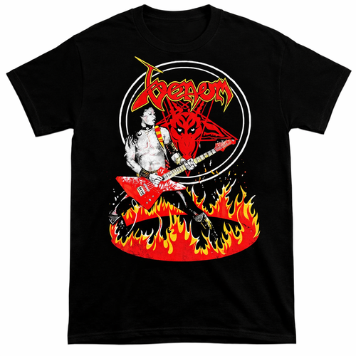 Venom Cronos In Flames T-Shirt Black