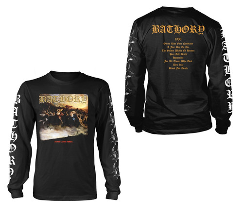 Bathory Blood Fire Death Long Sleeve T-Shirt Black