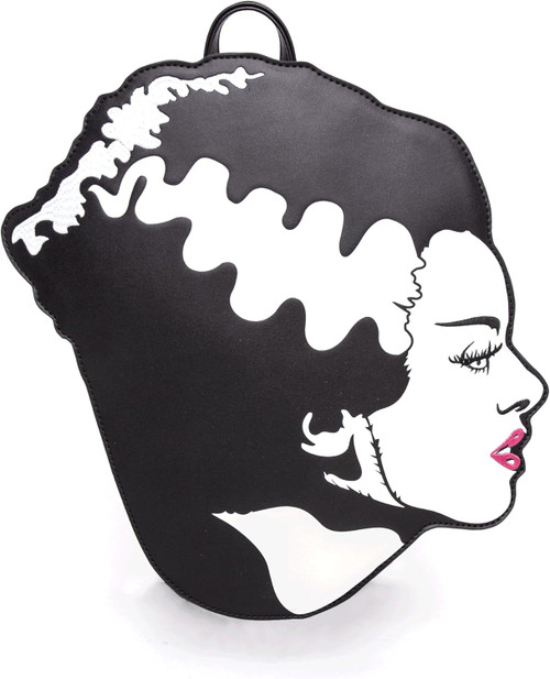 Rock Rebel Bride of Frankenstein Monster Head Backpack