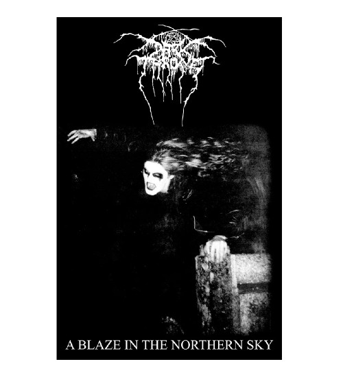 Darkthrone A Blaze In The Northern Sky Textile Flag Poster