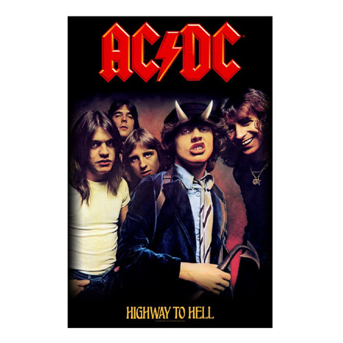 AC/DC Highway To Hell Textile Flag Poster