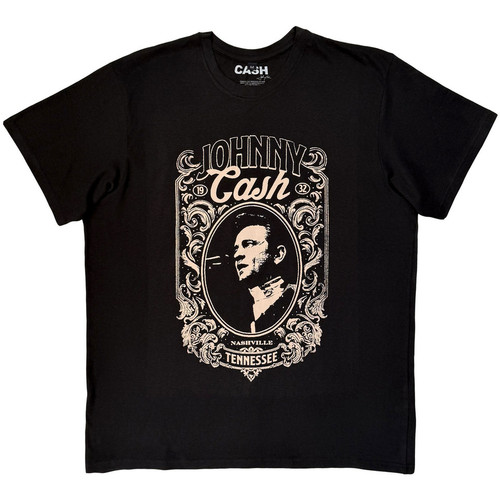 Johnny Cash Men's Nashville Premium Carbon T-Shirt Black