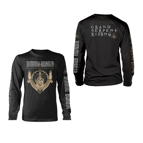 Dimmu Borgir Men's Grand Serpent Rising Long Sleeve T-Shirt Black