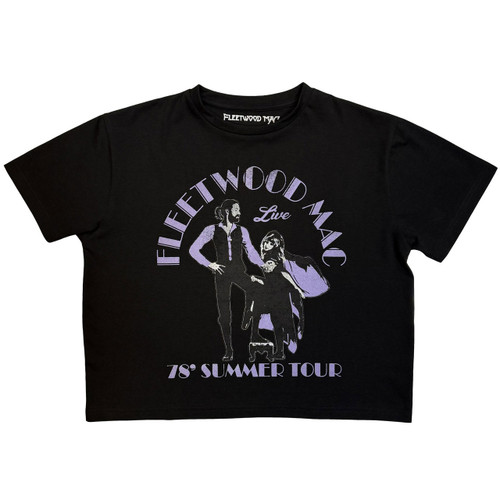 Fleetwood Mac Summer Tour '78 Women's Crop Top T-Shirt Black