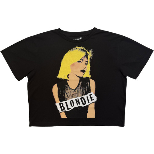 Blondie Side Glance Women's Crop Top T-Shirt Black