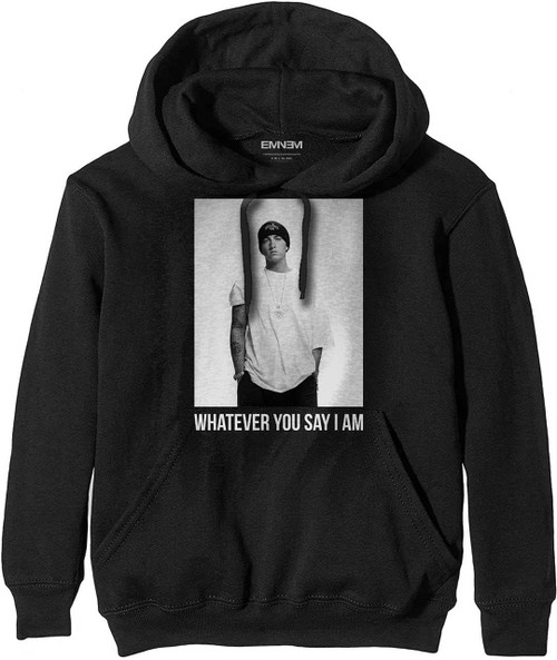 Eminem Men's Whatever Pull Over Hoodie Black