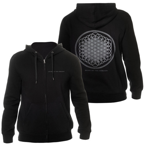 Bring Me The Horizon Men's Flower Of Life Zip Up Hoodie Black