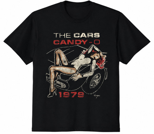 The Cars Candy-O Vintage 1979 T-Shirt Black