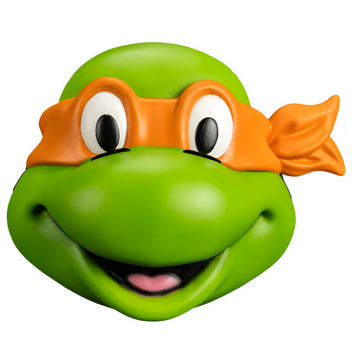 Trick or Treat Studios Teenage Mutant Ninja Turtles Michelangelo Injection Molded Plastic Mask