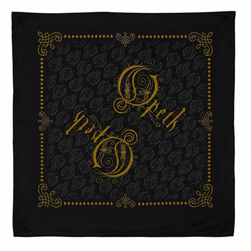Opeth Yellow Logo Black Bandana