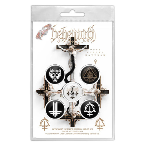 Behemoth Opvs Contra Natvram Button Badge 5 Piece Set Multicolor