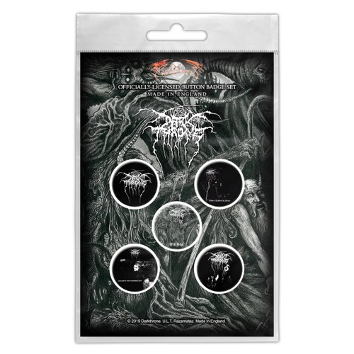 Darkthrone Old Star Button Badge 5 Piece Set Multicolor