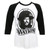 Waylon Jennings '79 Tour Raglan Shirt White Black