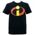 Disney The Incredibles Distressed Logo T-Shirt Black