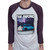 The Sword Used Future Raglan T-Shirt Vintage Purple