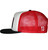 Lucky 13 The Brick Mesh Snapback Trucker Hat White Red