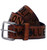 Lucky 13 No Club Leather Belt Antiqued