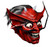 Trick or Treat Studios Iron Maiden Number of The Beast Devil Mask