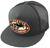 Lucky 13 The Roadster Flat Bill Trucker Hat Charcoal