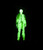 Universal Halloween 2 Michael Myers Standing Glow In The Dark Enamel Pin