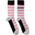 BlackPink Stripes and Logo Ankle Socks White