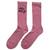 Yungblud Weird Logo Terry Ankle Socks Pink